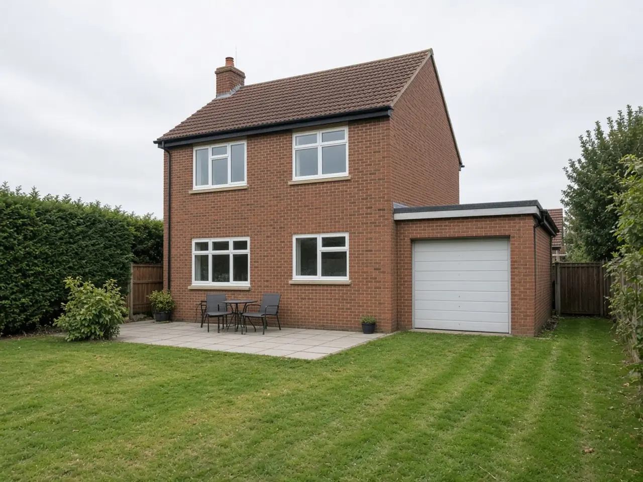 A detached house before any work.